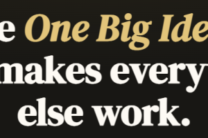 Jon Brosio – One Big Idea Masterclass